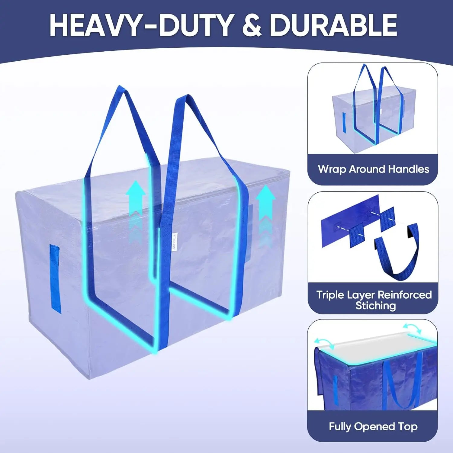 Waterproof Storage Totes with Handles