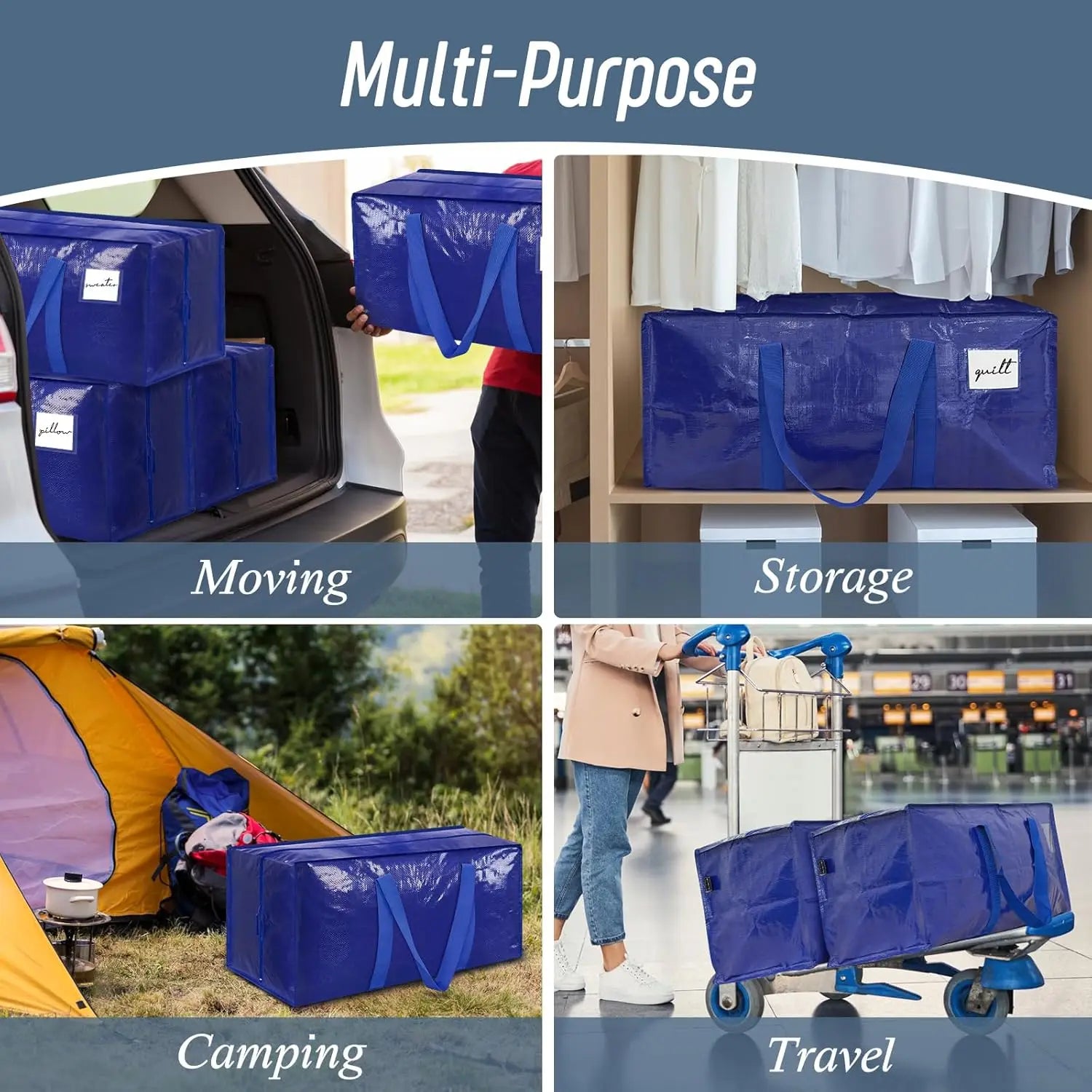 Waterproof Storage Totes with Handles