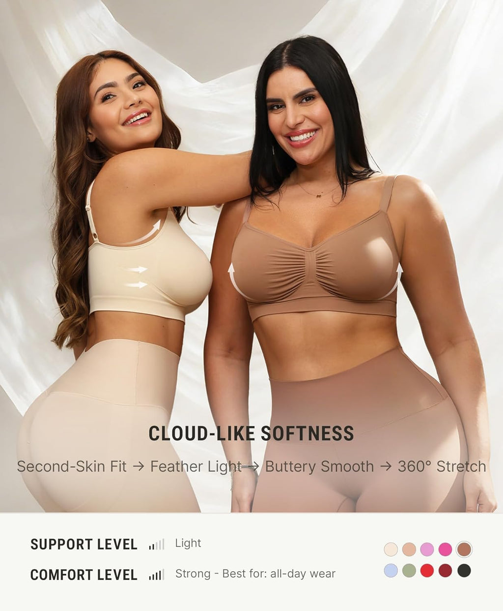 ComfortBoost Wireless Bralettes