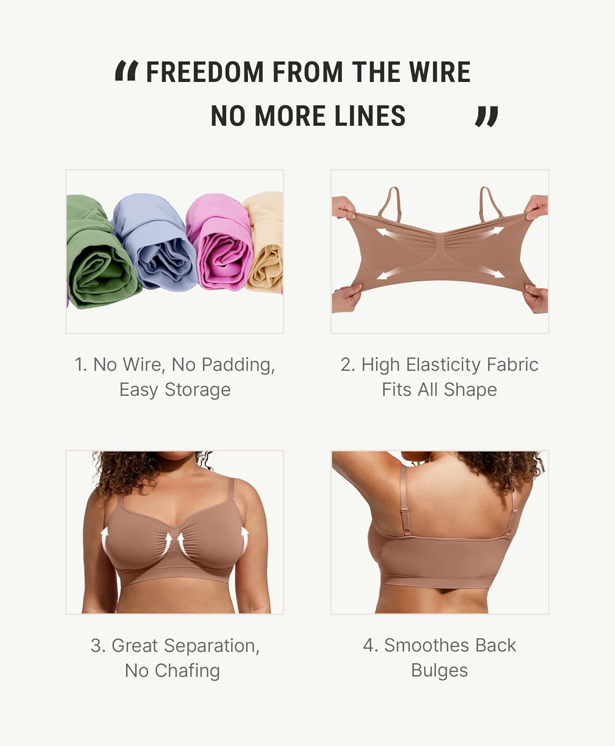 ComfortBoost Wireless Bralettes