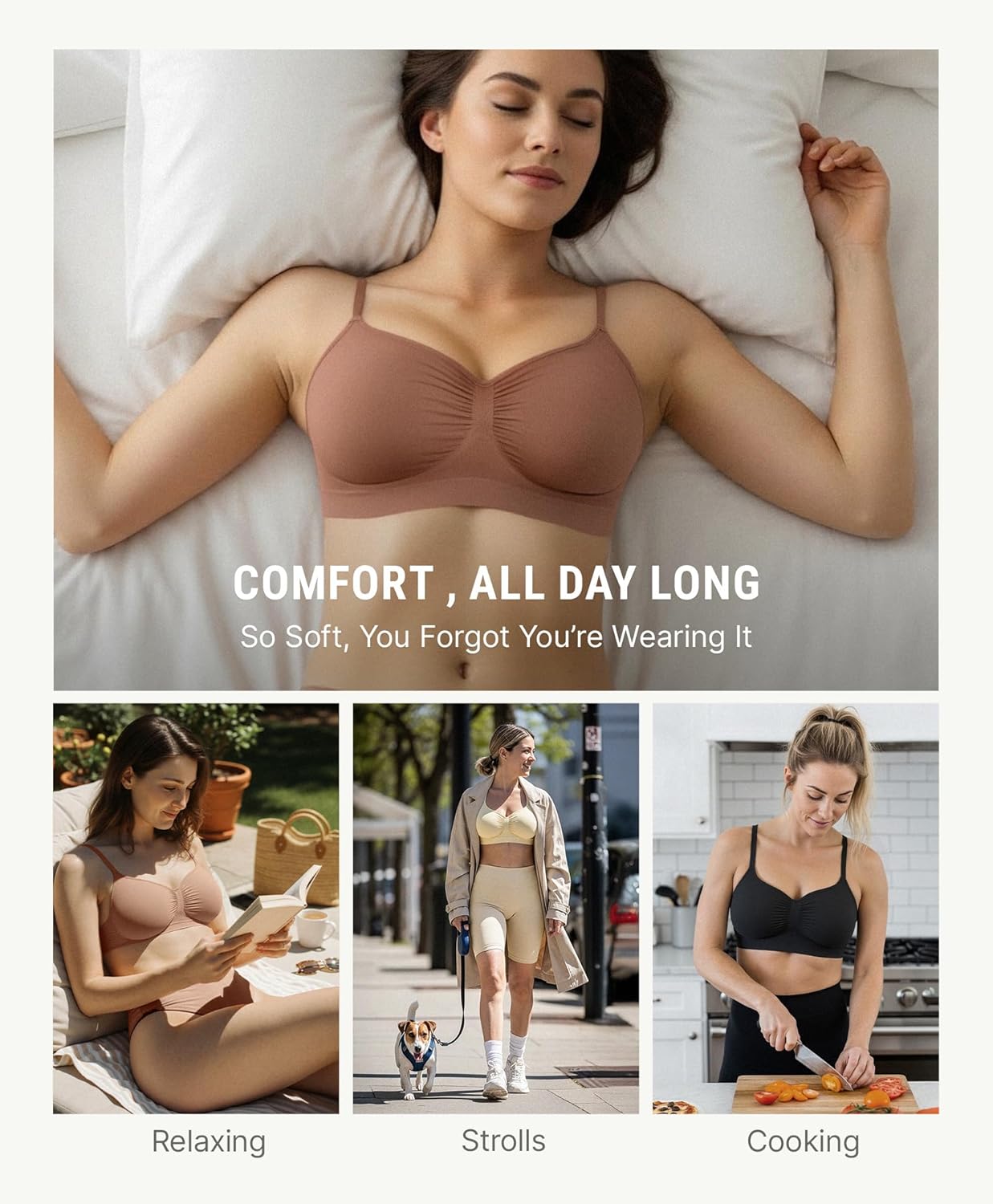 ComfortBoost Wireless Bralettes