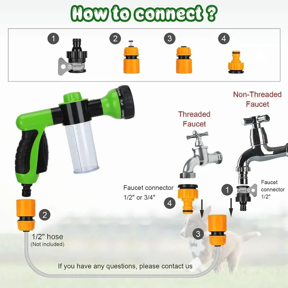 High-Pressure Pet Shower Sprayer