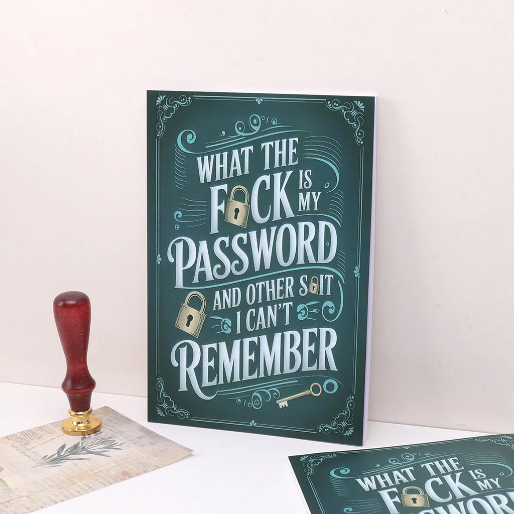 Teal Password Notebook