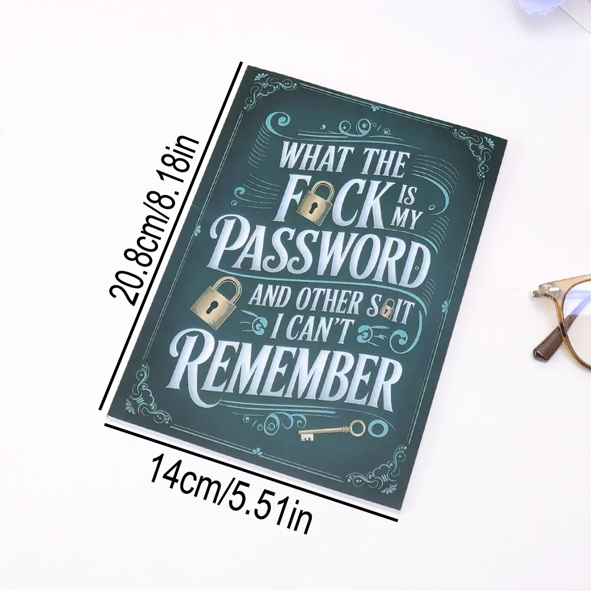 Teal Password Notebook