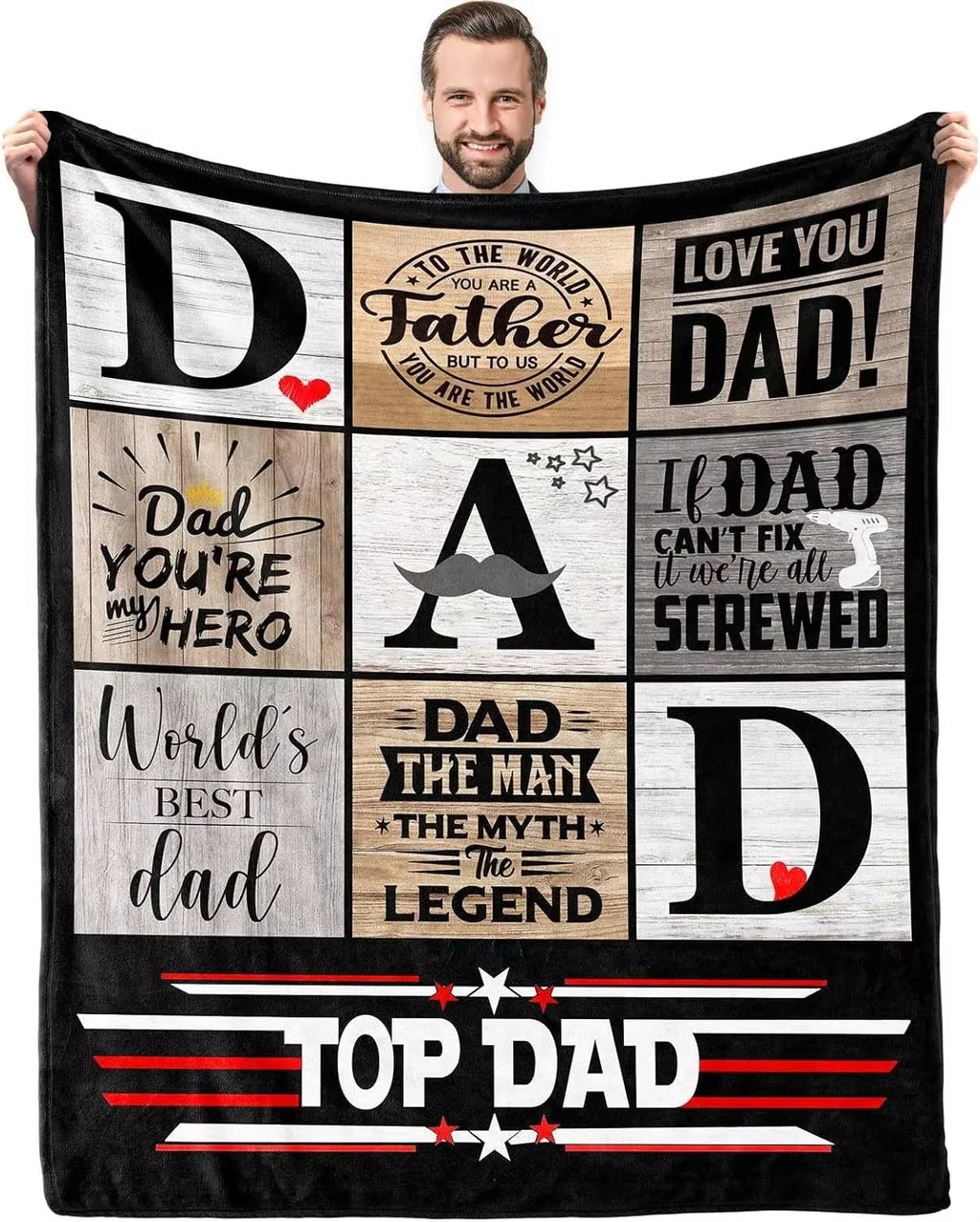 Cozy Dad Gift Blanket