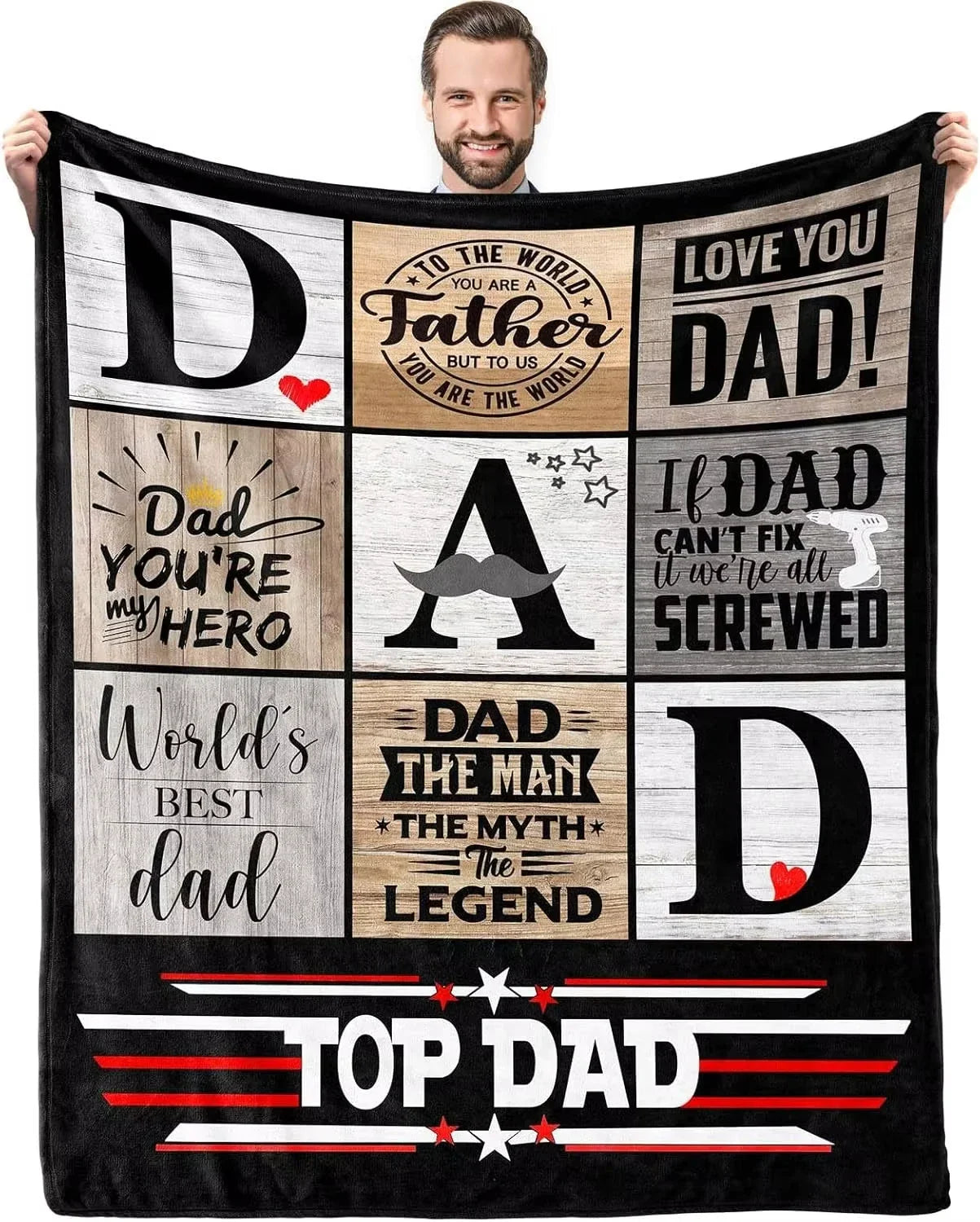 Cozy Dad Gift Blanket