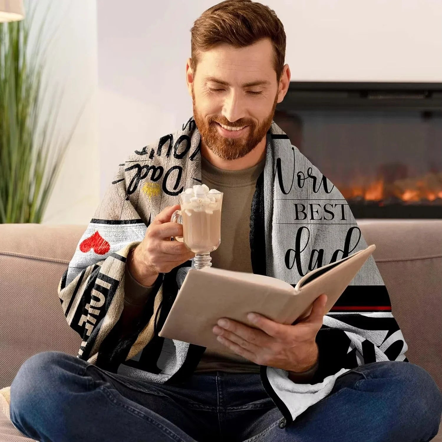 Cozy Dad Gift Blanket