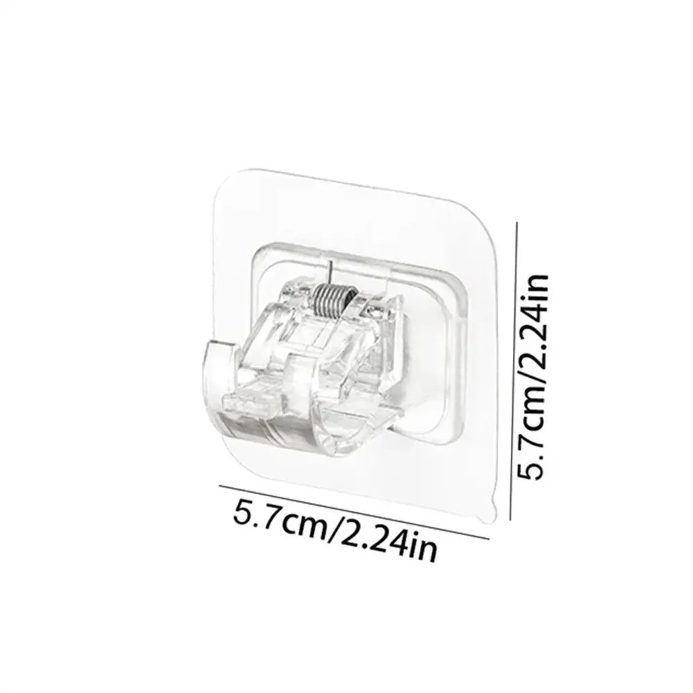 Punch-Free Curtain Rod Hooks