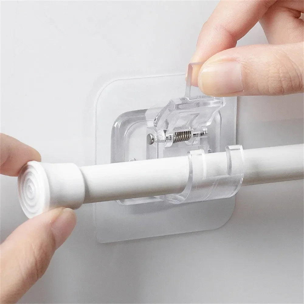 Punch-Free Curtain Rod Hooks